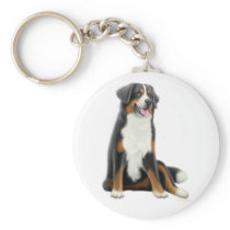 Bernese Mountain Dog Keychain