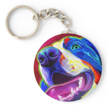 Bernese Mountain Dog Keychain