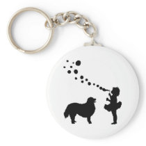 Bernese Mountain Dog Keychain