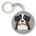 Bernese Mountain Dog Keychain