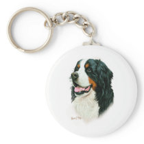 Bernese Mountain Dog Key Chain