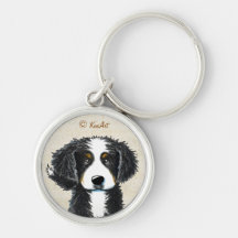 Bernese Mountain Dog Keychain