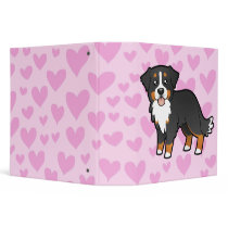 Bernese Mountain Dog Love 3 Ring Binders