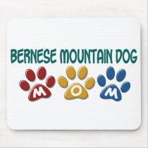 BERNESE MOUNTAIN DOG MOM Paw Print Mouse Mat