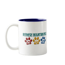 BERNESE MOUNTAIN DOG MOM Paw Print Mug