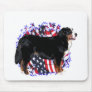 Bernese Mountain Dog Patriot Mouse Pads