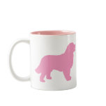 Bernese Mountain Dog (pink silhouette) Mug