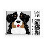 Bernese Mountain Dog Postage Stamp
