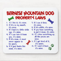 BERNESE MOUNTAIN DOG Property Laws 2 mousepads by poochloverstuff BERNESE MOUNTAIN DOG Property Laws 2 mousepads