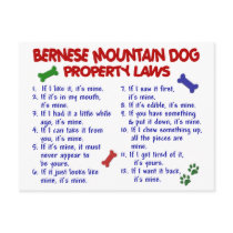 BERNESE MOUNTAIN DOG Property Laws 2 Post Cards