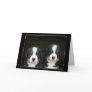 Bernese mountain dog puppies greeting card