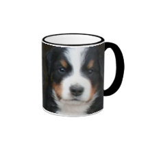 Bernese mountain dog puppies mug