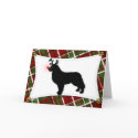 Bernese Mountain Dog Reindeer Christmas Card