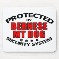 Bernese Mountain Dog Security Mouse Pad