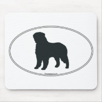 Bernese Mountain Dog Silhouette Mouse Pad