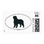 Bernese Mountain Dog Silhouette Stamps