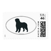 Bernese Mountain Dog Silhouette Stamps