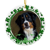 Bernese Mountain Dog St Patrick's Day Ornament