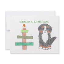 Bernese Mountain Dog Stick Tree Announcements