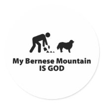 Bernese Mountain Dog Round Sticker