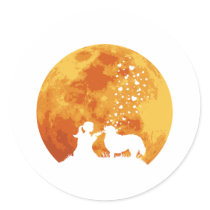 Bernese Mountain Dog Round Stickers