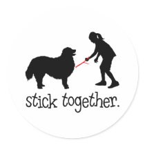 Bernese Mountain Dog Round Sticker
