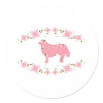 Bernese Mountain Dog Round Sticker