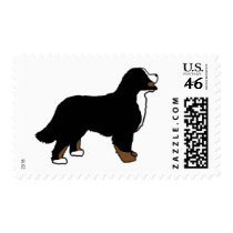 Bernese Mountain Dog Triclolor Postage Stamp