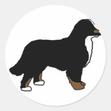 Bernese Mountain Dog Triclolor Round Stickers
