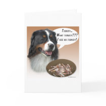 Bernese Mountain Dog Turkey cards