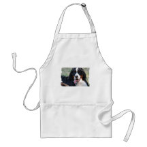 Bernese Mountain Dog with Big Tongue Apron
