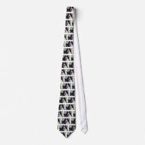 Bernese Mountain Dog with Big Tongue Men's Necktie