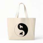 Bernese Mountain Dog Yin Yang Canvas Bags
