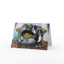 Bernese Mountain Dogs Card