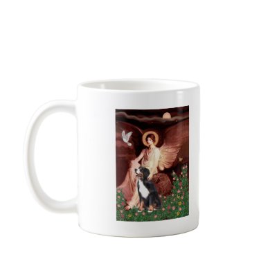 Bernese - Seated Angel Coffee Mug by masterpiecedogs
