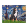Bernese - Starry Night Post Card