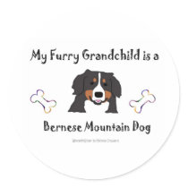 Bernese Round Stickers