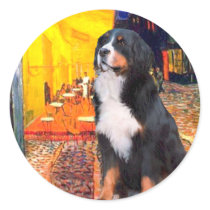 Bernese - Terrace Cafe Round Sticker