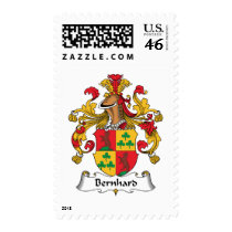 Bernhard Family Crest Postage Stamps