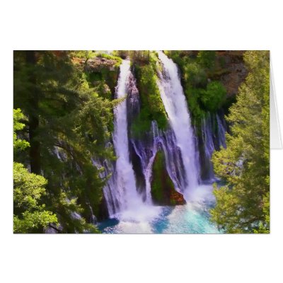 Bernie Falls - California Greeting Card by Guiltypleasures