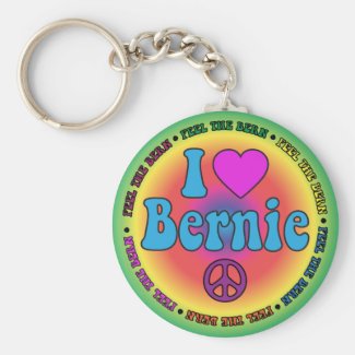 Bernie Sanders for President Basic Round Button Keychain