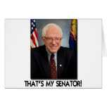 Bernie Sanders, That's My Senator! Card