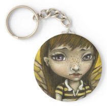 Bernie - the honey bee girl key chains