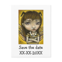 Bernie - the honey bee girl post card