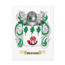 Bernini Coat of Arms (Family Crest) Post Card