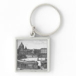 Bernini's original plan for St. Peter's Square Keychain