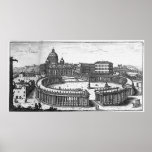 Bernini's original plan for St. Peter's Square
