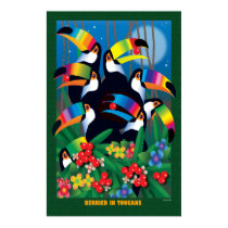 BERRIED IN TOUCANS posters