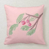 Berry Branch Throw Pillow