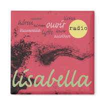 berry colored Venetian angel closeup Refrigerator Magnets